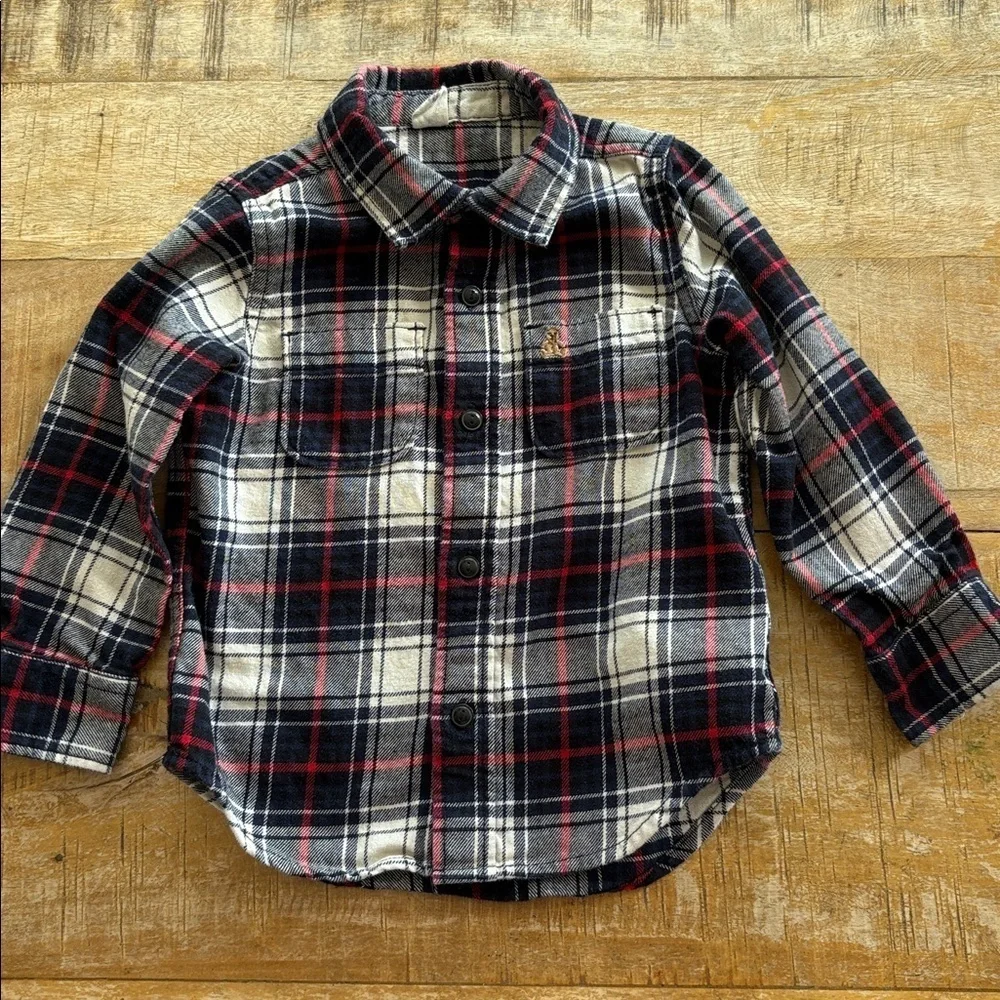 GAP Boys Plaid Flannel Shirt 3t